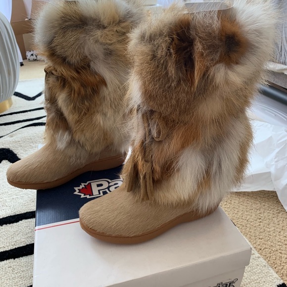 pajar fox fur boots
